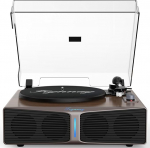 Trynnay plaadim&auml;ngija koos k&otilde;laritega, Bluetooth plaadim&auml;ngija koos sisseehitatud k&otilde;laritega, reguleeritava vastukaaluga, AT-3600L, 33/45 RPM, reguleeritav valgusriba, pruun
