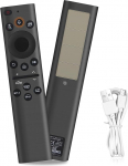 Samsung TV kaugjuhtimispult, laetav p&auml;ikesepaneeliga kaugjuhtimispult Samsung Frame Smart TV-le, p&auml;ikesepaneel, USB-C kiirlaadimine, h&auml;&auml;l ja BT &uuml;hilduv Samsungi kaugjuhtimispuldiga 2025-2018 Smart TV-le