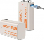 9V plokkpatarei (2 tk), laetav 9V Li-ion aku - 3600mWh Ultra suure v&otilde;imsusega, &uuml;lik&otilde;rge j&otilde;udlusega, ideaalne suitsuandurite, multimeetrite, h&auml;ires&uuml;steemide, m&auml;nguasjade, mikrofonide ja muu jaoks.