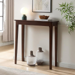 Beistelltisch Schmal, Console Table f&uuml;r Wohnzimmer, Ohne Stauraum, Design Minimalistisch(Black,100cm/39.4in)