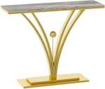 Dekoratiivne koridorilaud, sissep&auml;&auml;sulaud, konsoollaud, kaasaegne aktsentlaud, kitsas konsoolne diivanipoolne laud elutuppa, koridori, fuajeesse, esikusse (Gold B, 120cm)