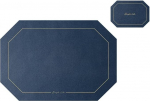Platzdeckchen Platzset Abwischbar 4 St&uuml;ck Octagon Leder Tischset Geschirr Pad mit Untersetzer K&uuml;che Tischset waschbare Schale Cup Pads (V&auml;rv : B)
