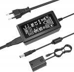 TKDY AC-PW20 toiteallikas NP-FW50 Dummy Battery DC Coupler Kit Sony Alpha A5100 A6000 A6100 A6300 A6400 A6500 ZV-E10 A7 A7R A7S A7II A7RII A7SII RX10 II III IV NEXX 5 NEX7 5Cameras.