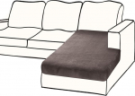 BT.WA Sectional Diivan Covers 1 Piece Diivan Chaise Lounge Velvet Diivan padi Cover L kuju Eraldatud diivan Slipcover m&ouml;&ouml;bli kaitsja (Chaise Lounge, kohv)