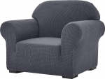 subrtex Stretch Diivan Cover 1 Piece Living Room Armchair Soft Furniture Washable Couch Slipcovers for Kids Dogs (tool, Grey)