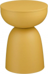 MICA Decorations Elliot k&uuml;ljelaud - &uuml;mmargune k&uuml;ljelaud H45 x l&auml;bim&otilde;&otilde;t 32 cm - elutoa laud v&otilde;i &ouml;&ouml;kapp - pulberv&auml;rvitud raud - ookerkollane