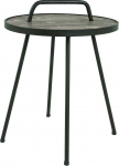 HAKU M&ouml;&ouml;bli otsa laud, Must-Vintage, H: 65 x &Oslash;: 50 cm