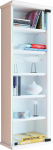 VCM ujuv seinariiul kabinet Display Storage Unit raamaturiiul klaasist puidust CD DVD Loposa valge