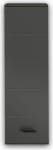 Stella Trading Mediana rippkapp grafiitmatt - kaasaegne seinakapp, mis pakub palju hoiuruumi elutuppa - 40 x 125 x 36 cm (B x K x S)