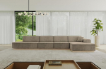 ALTDECOR Ecksofa L-kujul nurgadiivan Eckcouch Diivan Wohnlandschaft Diivan IREA-L3 412x165x80 Braun