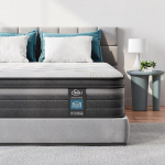 TeQsli Gel Memory Foam Pocket Spring koos pehme kangaga, ortopeediline r&otilde;hu ja seljavalu leevendamine, keskmise tugevusega madrats karbis, v&auml;ike kahekohaline (120 x 190 x 25 cm)