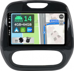 [4GB + 64GB] Android 12 autoraadio Renault Captur (2014-2019)-[Integreeritud CarPlay/Android Car/DSP/GPS]-9-tolline IPS 2.5D kaamera + MIC-DAB/juhtimisratas/peeglilink/Bluetooth 5.0/360