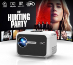 4K Smart projektor HDMI eARC/CEC WiFi6 Bluetooth5.4, kaasaskantav projektor automaatse fookuse ja objektiivi tagasit&otilde;mbamisega, kolmekordse heledusega, DB Audio, Movin OS 2.0, projektorid kodukino, m&auml;ngude, v&auml;litingimustes kasutamiseks
