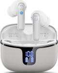Bluetooth k&otilde;rvaklapid, juhtmevabad Bluetooth 5.4 k&otilde;rvaklapid 4 ENC m&uuml;ravastase mikrofoniga, 48 tundi HiFi Stereo juhtmevabad k&otilde;rvaklapid LED-ekraaniga, IP7 veekindlad k&otilde;rvaklapid spordi jaoks