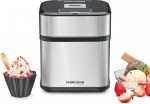 Rommelsbacher IM 12 4-in-1 Ice Cream Machine for Ice Cream Frozen Yogurt Sorbet Slush Stainless Steel / Black, Stainless steel/black
