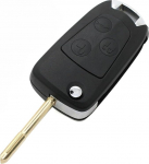 Muudetud t&auml;iendatud Flip Key Shell Case &uuml;hildub Ford 3 nupuga v&otilde;tmeta sisendkaugjuhtimispuldiga Black SS725C