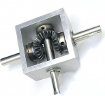 Mitre Gear, 1 t&uuml;kk, Double Shaft Bevel Gear, 1:1 k&auml;igukast, 90 kraadi tagasik&auml;ik, Corner Steering Device, Right Angle Small Bevel Gear, Mechanical Sprocket (Model 6 6 mm Shaft)