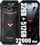 DOOGEE VMAX Pro 5G vastupidav nutitelefon, 22000 mAh aku, 32 GB + 512 GB nutitelefon ilma lepinguta, 6,58-tolline FHD+, 108 MP + 20 MP &ouml;&ouml;vaatlus + 16 MP, Android 14 Simlock-free mobiiltelefon, NFC