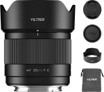 VILTROX AF 35 mm F1.7 Air E objektiiv Sony E-Mount objektiivile, f/1.7 APS-C autofookus fikseeritud fookuskaugusega, &uuml;hildub Sony E-Mount peegelkaameratega ZV-E10 II, EV10 a6700 a6600 a6400 a7c II, a7rv a7iii