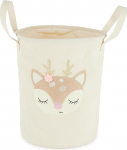 Bieco Laundry Basket Baby Deer Ella Large Storage Basket Children Cotton and Water-Repellent Storage Nursery Laundry Basket Children