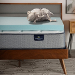 Serta ThermaGel Memory Foam Mattress Topper, Blue