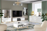 Generisch Living Room Sets - Living Room Furniture Colour: White High Gloss / Gold