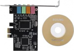 500154344 Sisemine helikaart 5.1 Sobib madala profiiliga klambriga helikaardile PCI-E Stereo 3D kiip CMI8738 32/64 Bit PCI