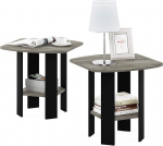 Furinno Wood French Oak Hall/must, 2 otsalaua