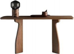 Eingangstisch, Schlanker, schr&auml;ger Wandtisch, platzsparende Eingangskonsole for das Wohnzimmer Konsolentisch(140cm)