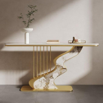 Konsolentisch im nordischen Stil, Eingangsm&ouml;bel im einzigartigen Design f&uuml;r Wohnzimmer, Flur, Foyer