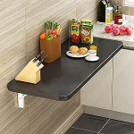 Multifunktionaler Klappschreibtisch f&uuml;r kleine R&auml;ume, an der Wand montierter Esstisch, Arbeitsstationsregal, schwebender Schreibtisch aus Holz, W&auml;scheklapptisch, Klappschreibtisch mit Laptop