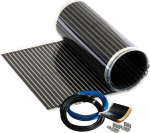 Calorique infrapunak&uuml;tte foolium elektriline p&otilde;randak&uuml;te 100 cm komplekt 220 W/m&sup2; 4,0 m&sup2; T&otilde;hus ja kuluefektiivne k&uuml;te uusehituses v&otilde;i vanade hoonete renoveerimisel [energiaklass A+++]