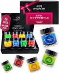 Hallingers Genuss Manufaktur tee kinkekomplekt emadep&auml;evaks - 8 sorti premium lahtist teed klaasis elegantses kinkekarbis, vegan tee komplekt "Zum Muttertag" maitsekomplekt, armastav kingiidee emale