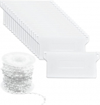 20-liikmeline pakett vertikaalsete ruloode ja 10 meetri valge keti rullkett, 127 mm lamellkardinate kaaluplaatide asendusosade komplekt kardina ukse akna tarvikute jaoks