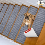 MBIGM trepimatt, trepivaip, isekleepuv, turvaline trepivaip lastele, eakatele ja lemmikloomadele, 15 tk komplekt, 20 cm x 76 cm