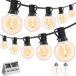 LED Fairy Lights Outdoor - 30 m / 100 ft Fairy Lights Outdoor ilmastikukindel 42 sooja valge G40 pirniga, veekindel Outdoor Fairy Lights aed, terrass, r&otilde;du, pulmad, peod