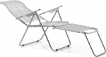Spaghetti fiam Deck Chair Art. 084 Bi Aluminium Chrome Frame Seat and Back White Colour