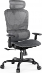 NOBLEWELL B&uml;&sup1;rostuhl Ergonomic Desk Chair with Ring Lumbar ST&uml;&sup1;TZE, 3D Armrests and Seat Depth Adjustable, Adjustable Rocker Function, Breathable Mesh (Black)