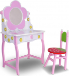 habeig Children's Make-Up Table, Princess, Children Girls, Dressing Table for Children, Dressing Table, #264, 105 x 60 x 40 cm
