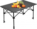 Night Cat Camping Table Kokkupandav k&uuml;ljelaud alumiiniumist lauaplaadiga kaasaskantav v&auml;lismaa kokkupandav laud Reguleeritav k&otilde;rgus 50-95 cm telkimiseks kalap&uuml;&uuml;giks aias 75 kg