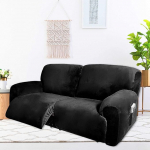GCCSSBXF Diivanikate diivanitoolile 75-100 Extra Wide - komplekt 6 Velvet Stretch Recliner Diivanikate koos k&uuml;ljetaskutega - 2 istme diivanikate