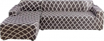 Jian Ya NA L kuju Stretch diivanikatted, pol&uuml;ester spandex kangast Slip Cover, 2-osaline pol&uuml;esterkangast Stretch Slipcovers + 2 padjakatet, kaasaegse l&otilde;igatud diivanile