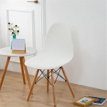 Mateju Stretch Modern Shell toolikatted, 1, 2, 4, 6, 8, pestav kate, Skandinaavia toolikate s&ouml;&ouml;gitoa toolidele, k&ouml;&ouml;k, pulmad, kontor, banketid, peod, dekoratsioon (8 tk, valge)