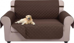 U-NICE HOME Loveseat diivanikate, p&ouml;&ouml;ratav diivanikate koertele elastsete lintidega veekindel m&ouml;&ouml;bli kaitsja lemmikloomadele Diivanikate 2 padja diivanile (Loveseat, &scaron;okolaad/&scaron;okolaad)