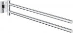 GROHE Start Cube 40976000 Kahe k&auml;ega r&auml;tikukang (44 cm pikk, p&ouml;&ouml;rlev, varjatud kinnitusega, puurimiseks koos kruvide ja t&uuml;&uuml;blitega, vastupidav pind), kandiline, kroom,