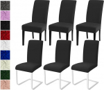 Toolikatted, 6 toolikatte komplekt, moodsad Stretch toolikatted, universaalne kate, eemaldatav toolikate, pestav kate, s&ouml;&ouml;gitoa kaunistus, paigaldatud kate, hotelli, pulmapeo jaoks (6 komplekt,