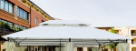 Megashopitalia Asendusplaat Gazebo 3 x 4 koos &uuml;leulatuva kinnitusega &Uuml;lemine riie Ecru koos Airventiga