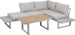Greemotion Aruba Alumiinium Lounge Set 4 inimesele 3-osaline Grey Medium