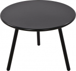 CLP Minot kohvilaud, &uuml;mmargune salongilaud sise- ja v&auml;litingimustes kasutamiseks, aialaud, ilmastikukindel ja UV-kindel, k&uuml;ljelaud, v&auml;rv: must