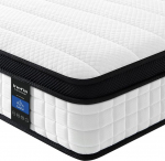 Inofia The Elegant Pro Collection Kahepere vedrumadrats uuendusliku m&auml;luvahuga ja pehme kootud kangaga (135 x 190 x 24 cm)